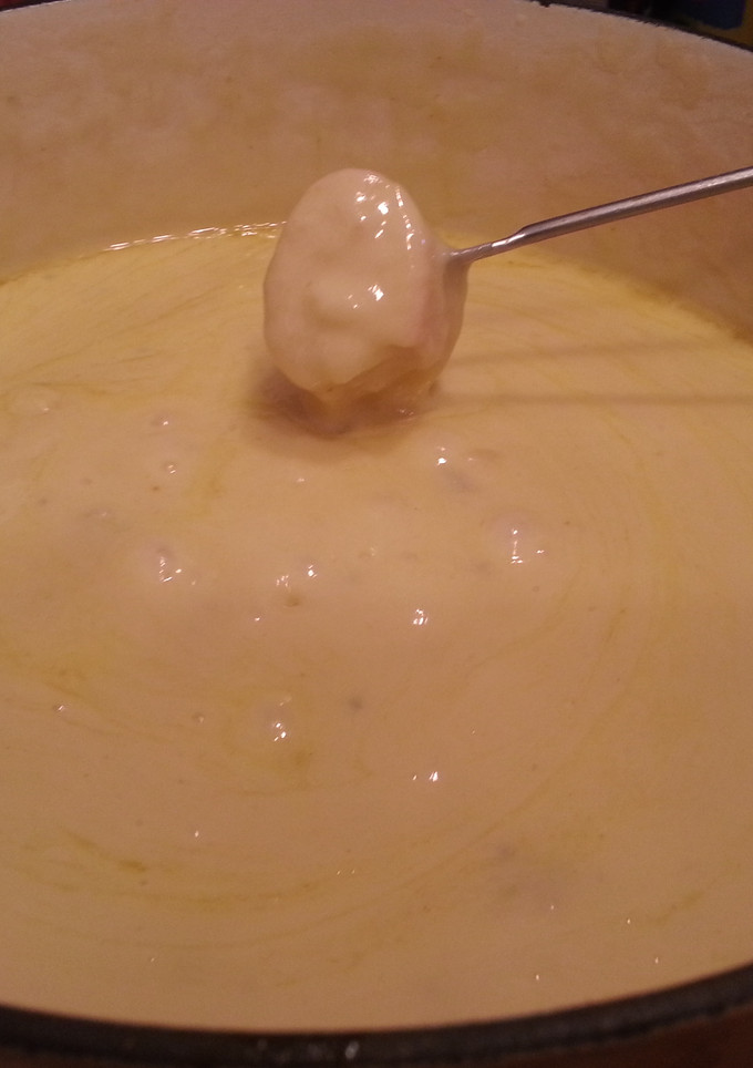 Una foto de Fondue de queso