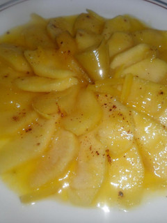 Una foto de Manzanas salteadas al limón