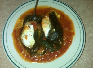 Una foto de Chiles rellenos de atún