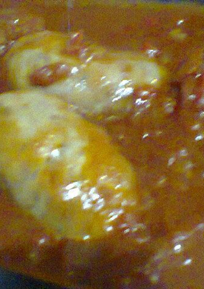 Una foto de Chorizos a la pomarola en microondas