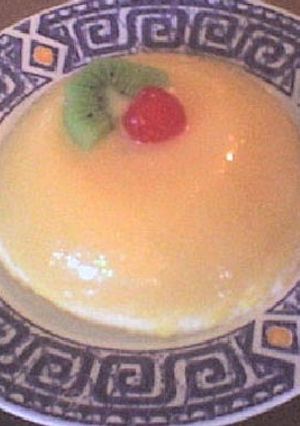 Una foto de Bavarois de durazno