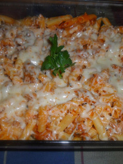 Una foto de Macarrones con carne al horno