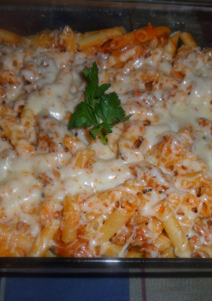 Una foto de Macarrones con carne al horno