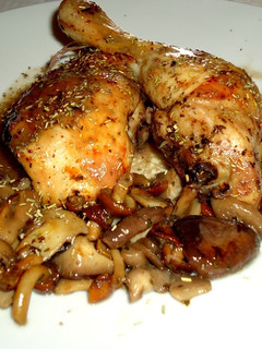 Una foto de Pollo al vino tinto fácil