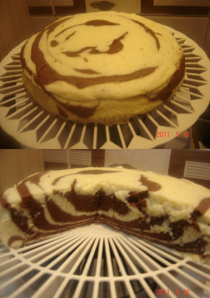 Una foto de Tarta cebra de queso