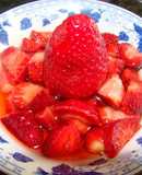 Fresas con vinagre de Módena