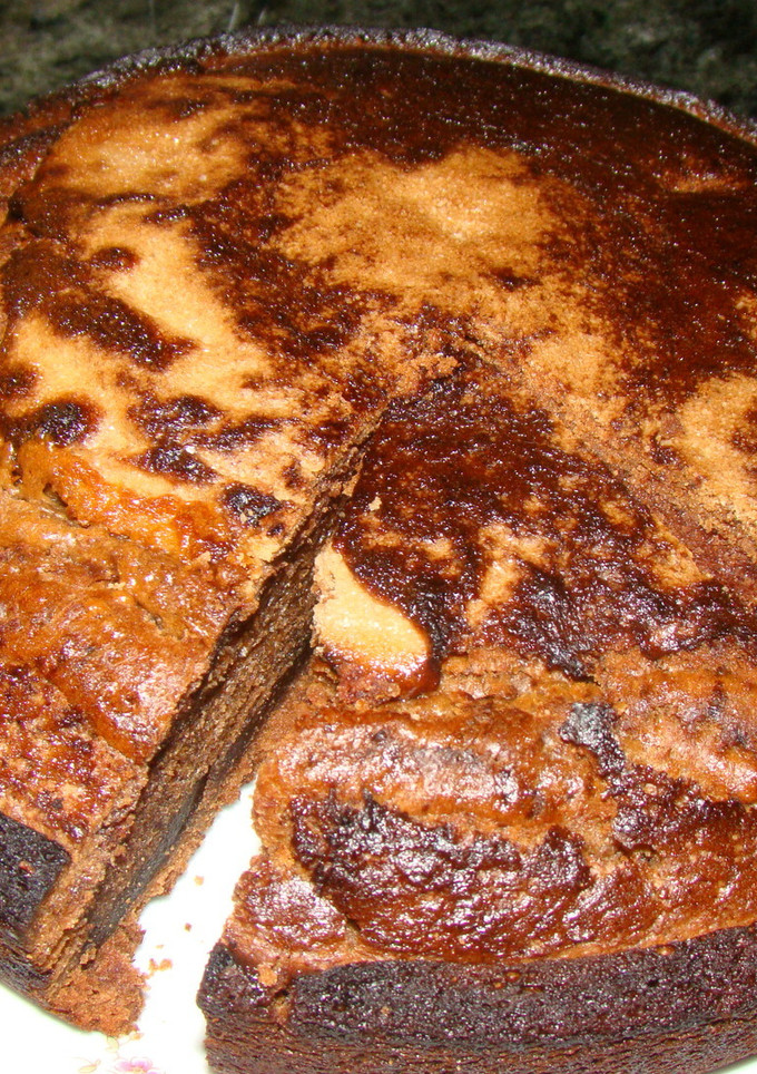 Una foto de Bizcocho de chocolate sin huevos