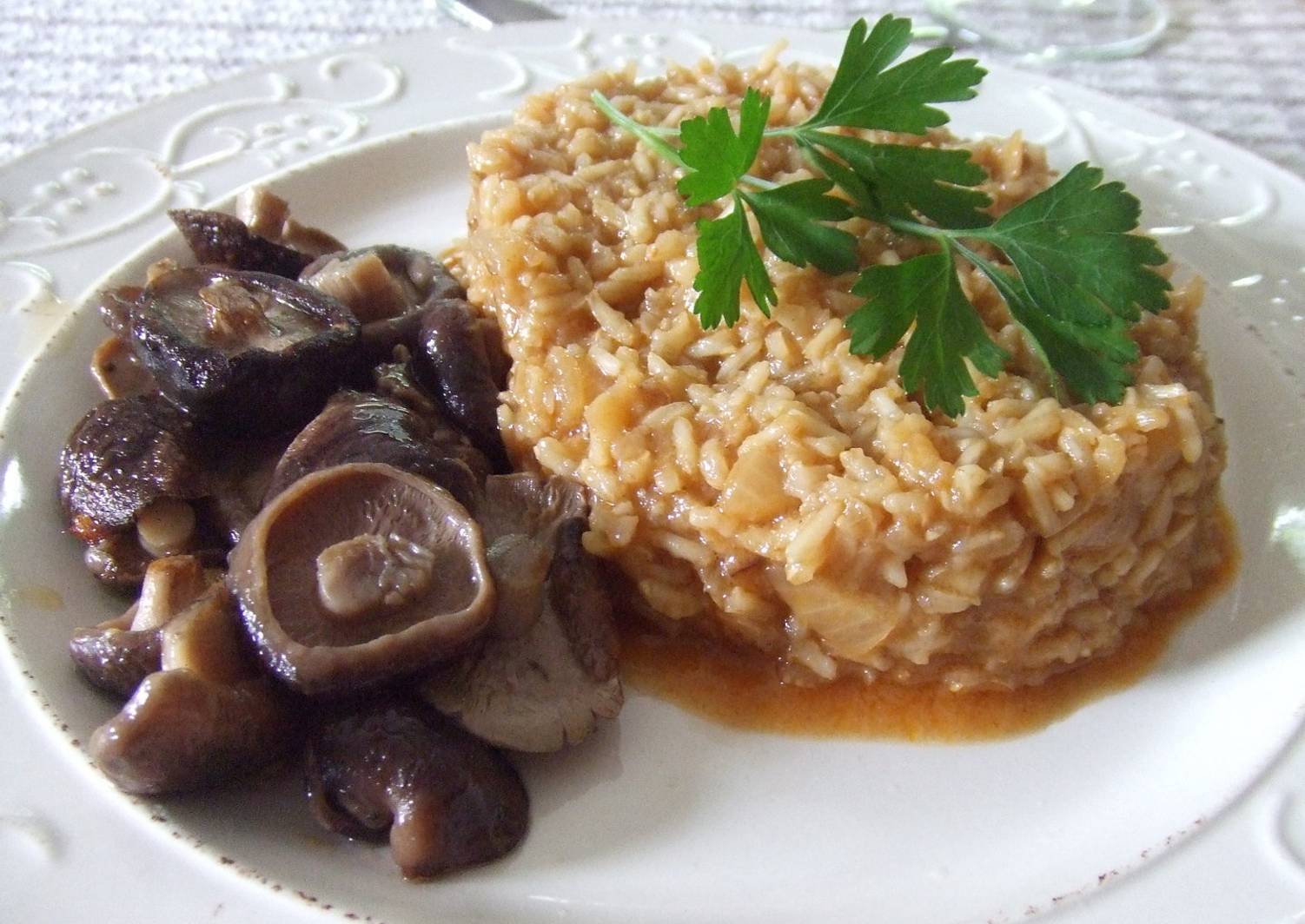 Arroz Integral Con Setas Shitake Receta De Cuqui Bastida- Cookpad