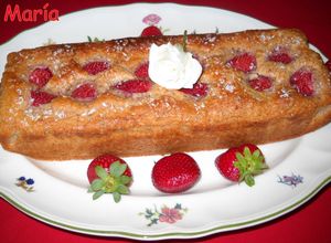 Una foto de Cake de fresones con matalauva