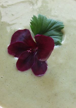 Una foto de Sopa fría de endibias