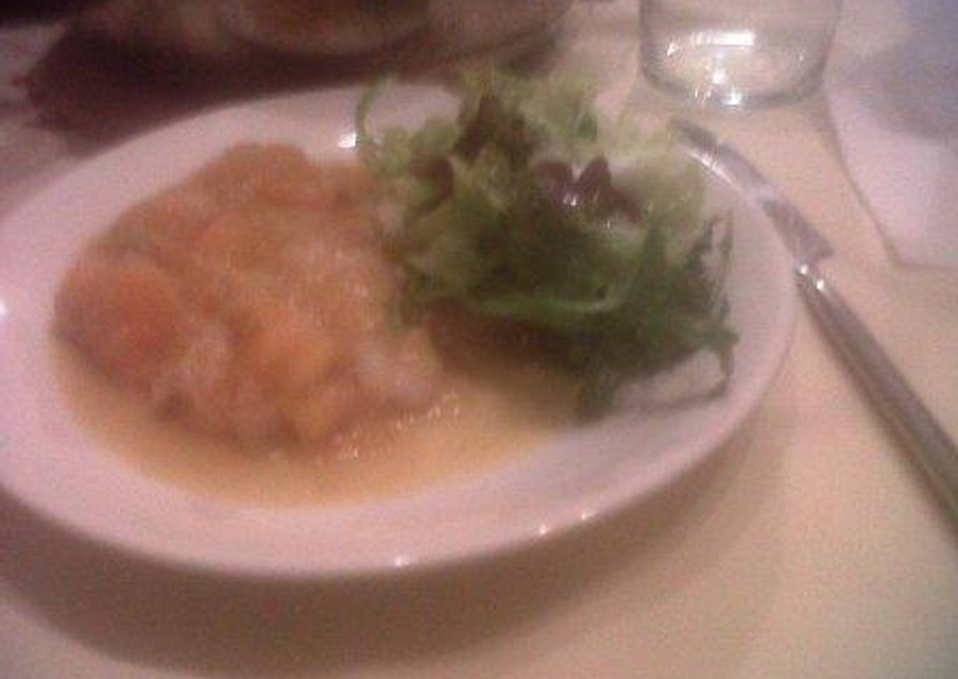 Curry de gambas y mango<br />
