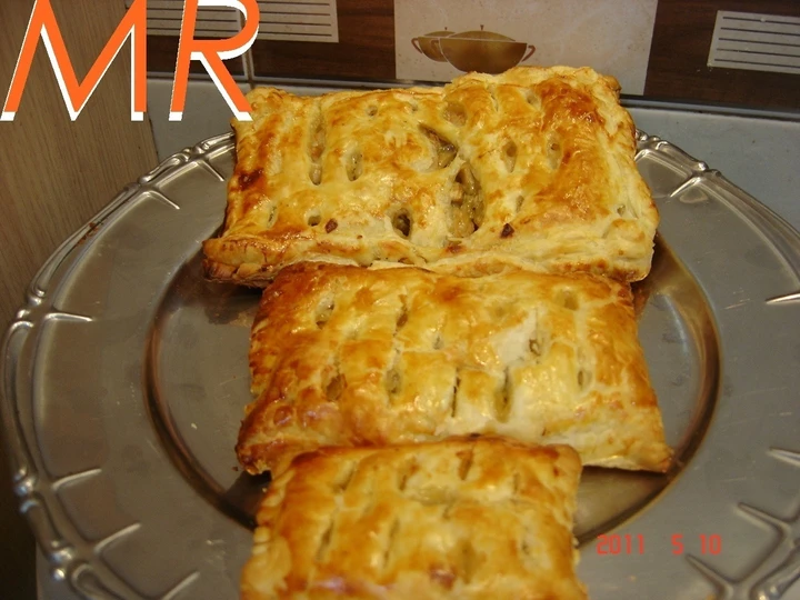 Pasos sencillos para Preparar Hojaldre de setas y gambas  que Delicioso