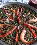 Arroz negro (com a tinta da lula)