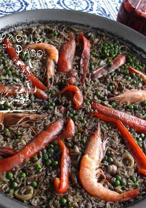 Una foto de Arroz negro (com a tinta da lula)