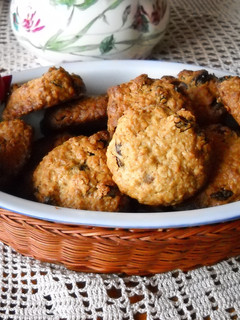 Una foto de Galletas de pasas y miel
