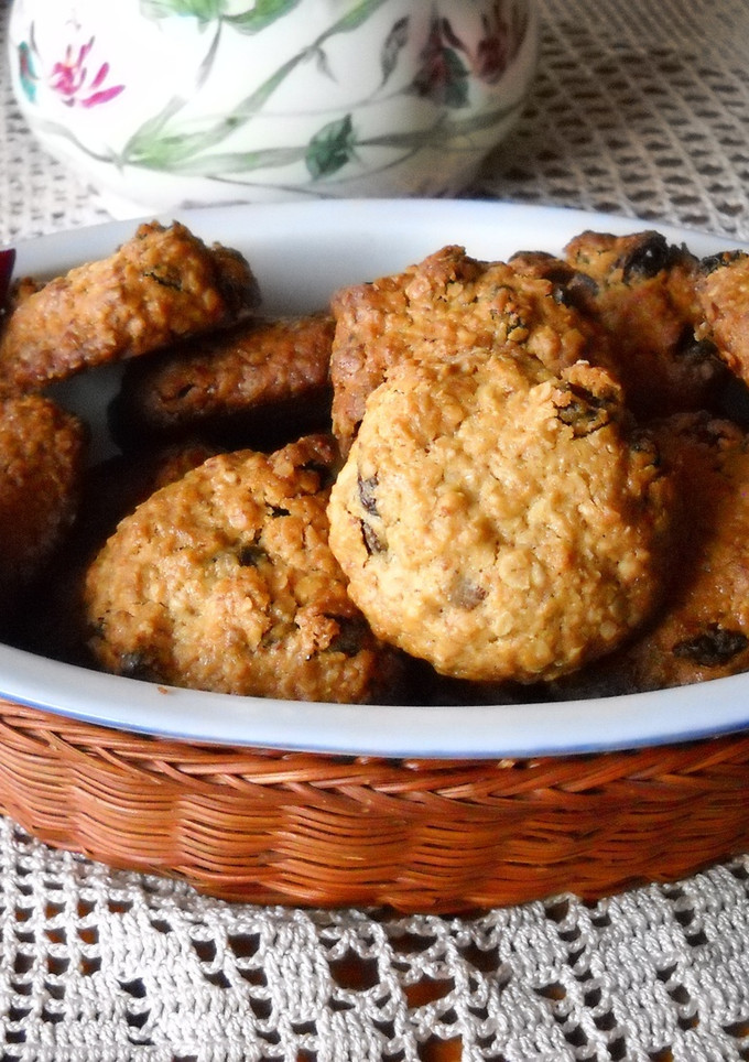 Una foto de Galletas de pasas y miel