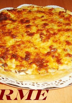 Una foto de Quiche de gambas y setas