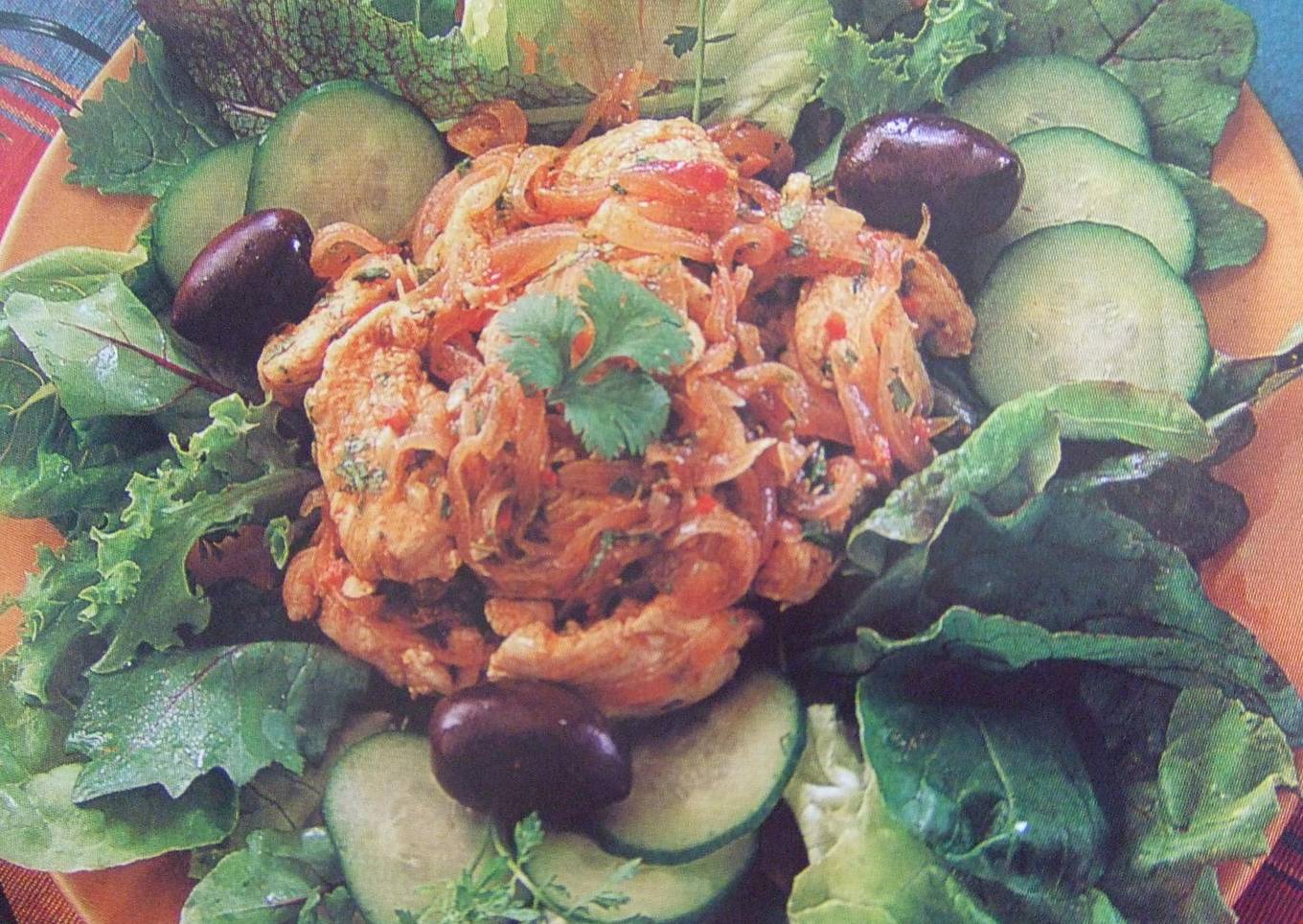 Ensalada india de pollo