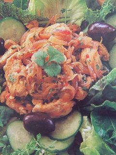 Una foto de Ensalada india de pollo