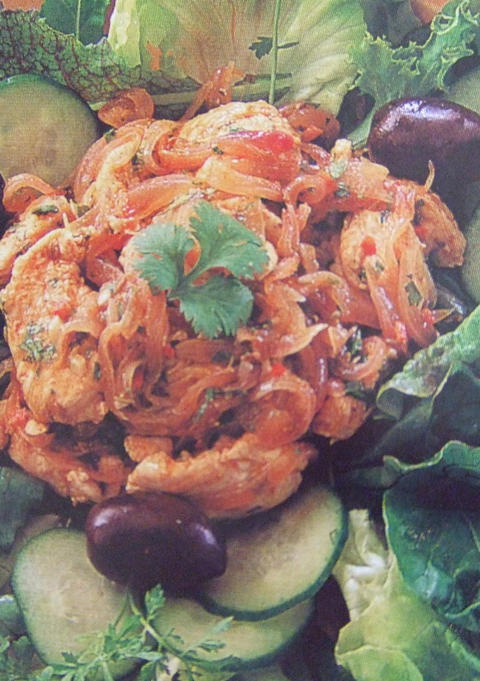 Una foto de Ensalada india de pollo