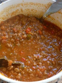 Una foto de Salsa para tuco en olla a presión
