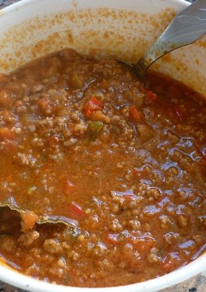 Una foto de Salsa para tuco en olla a presión