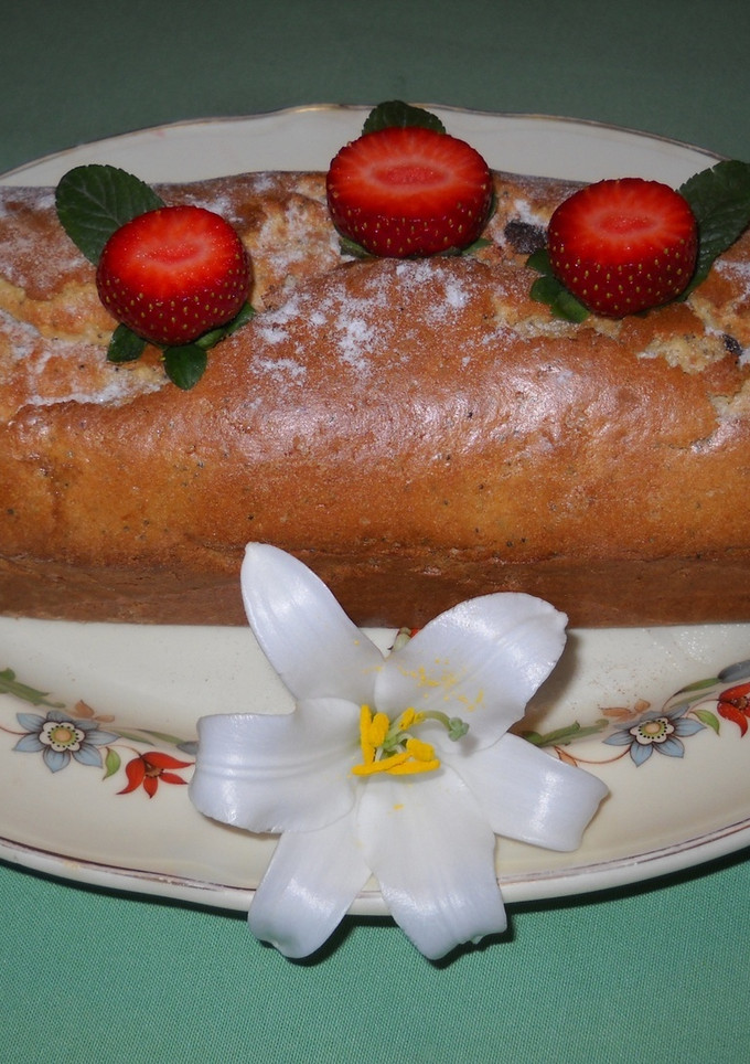 Una foto de Cake de bananas y semillas de amapola