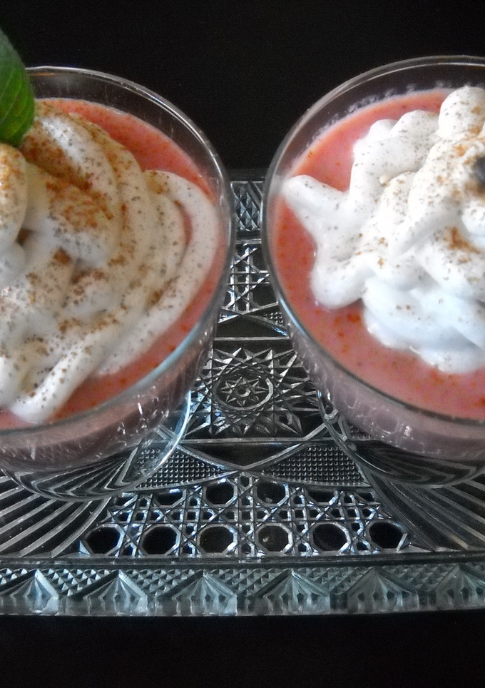 Una foto de Copa de mousse de fruta