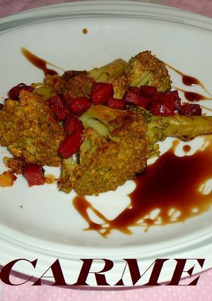 Una foto de Brócoli salteado con chorizo picante