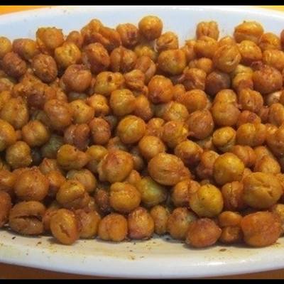 Garbanzos fritos con crujiente de cebolla Receta de  Cookpad