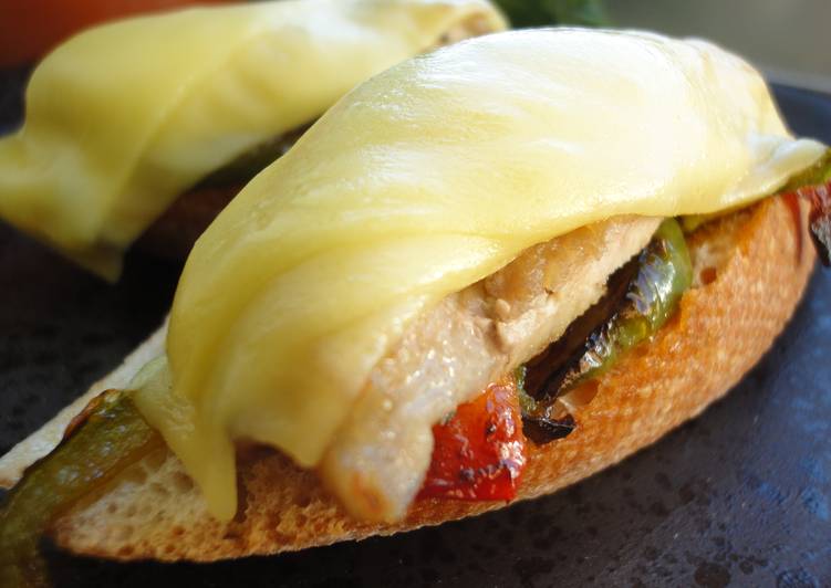 Pintxo de presa ibérica con pimientos y Arzúa-Ulloa