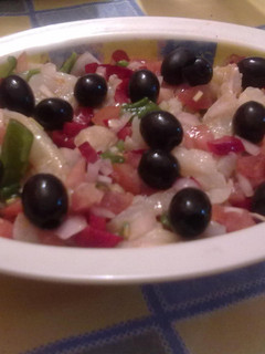 Una foto de Esqueixada de bacalao casero