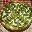 Cheesecake limonizado con kiwi sin horno