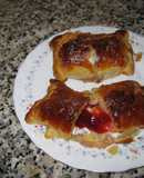 Hojaldres rellenos de compota de lima