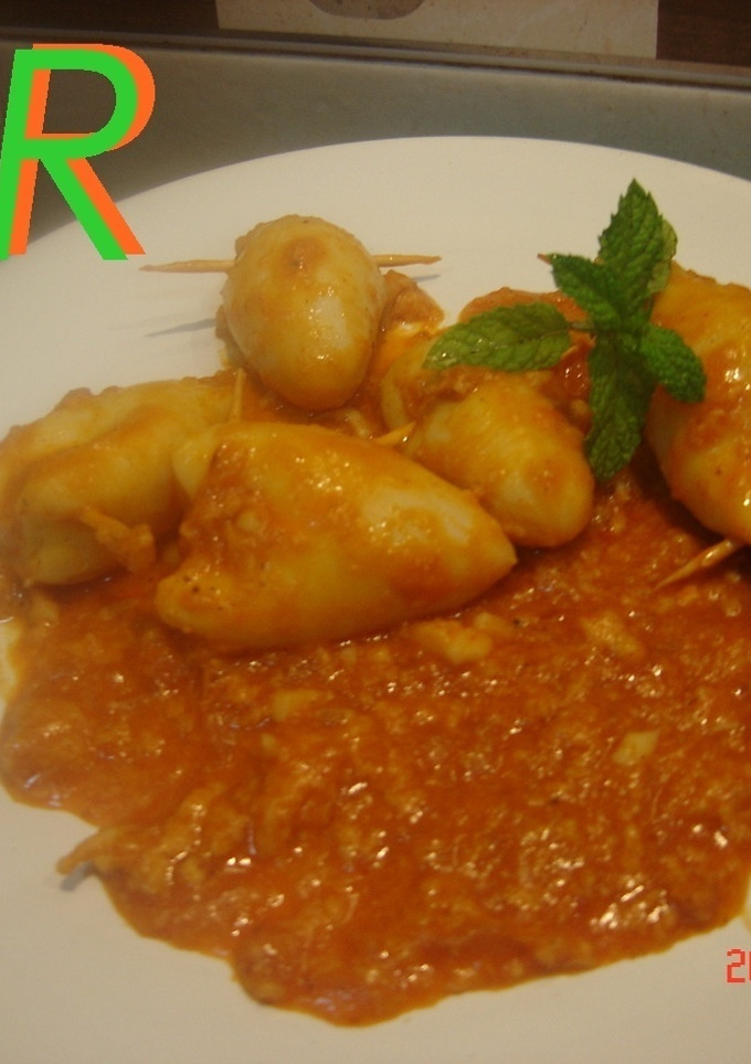 Una foto de Calamares a la mallorquina