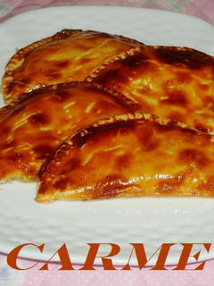 Una foto de Empanadillas de mozzarella y cabello de angel