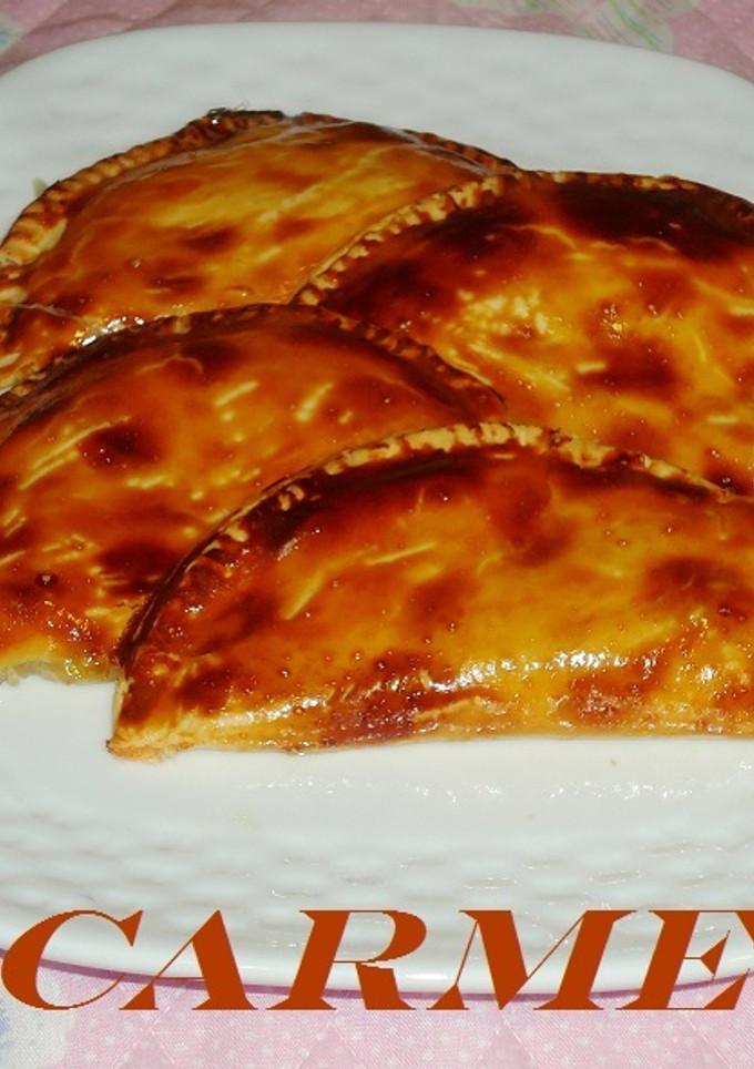 Una foto de Empanadillas de mozzarella y cabello de angel