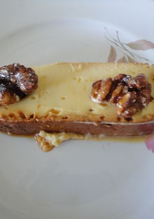 Una foto de Flan de mascarpone