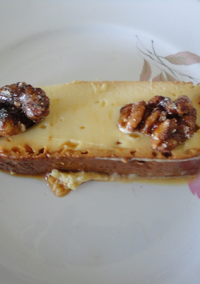 Una foto de Flan de mascarpone