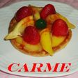 Tarta de manzanas, limones y fresas
