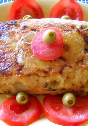 Una foto de Pastel de patata y verduras