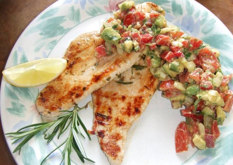 Salsa de aguacates para carnes y pescados