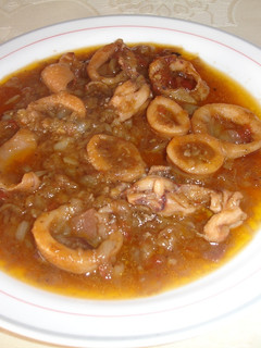 Una foto de Calamares en su tinta (Alicante)