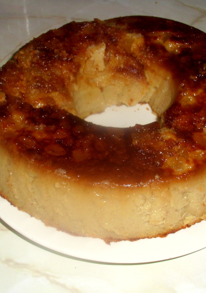 Una foto de Flan de bananas casero