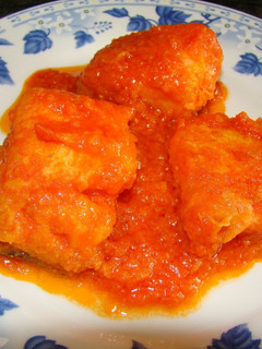 Una foto de Bacalao con salsa de tomate Thermomix