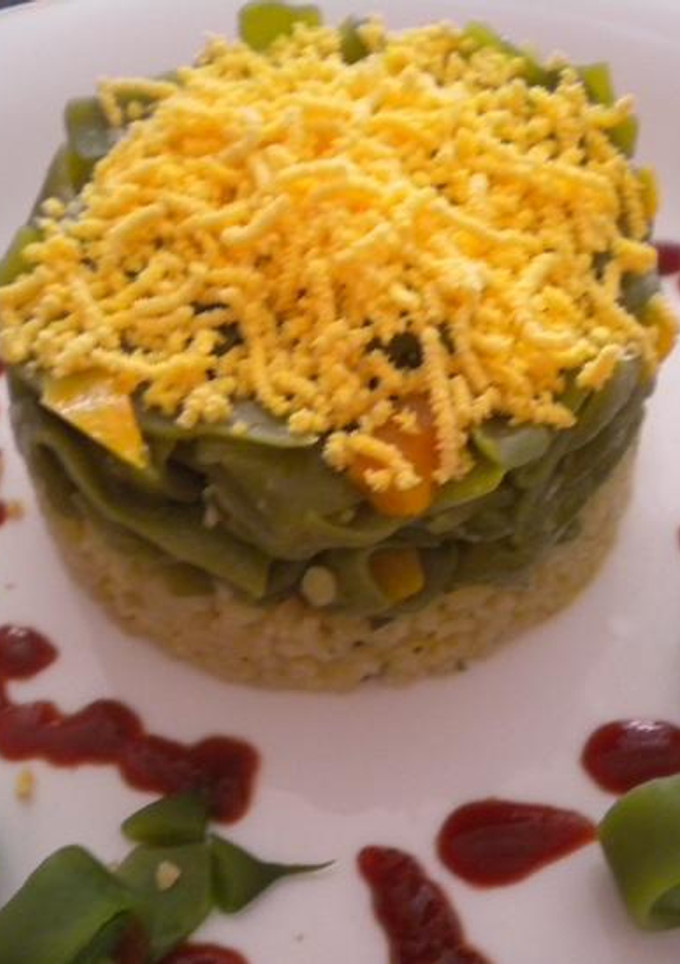 Una foto de Judias verdes con arroz blanco