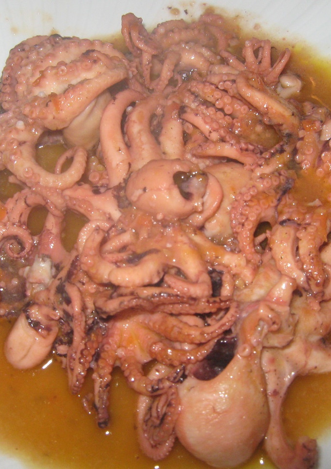 Una foto de Pulpitos al aroma de escabeche