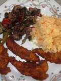 Pechuguitas de pollo azafranadas