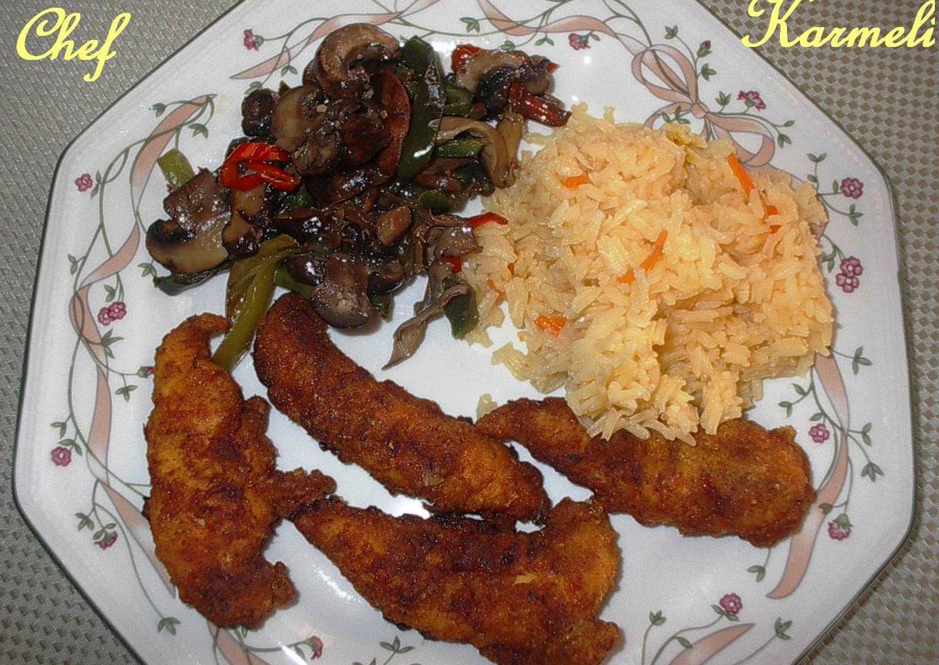 Pechuguitas de pollo azafranadas