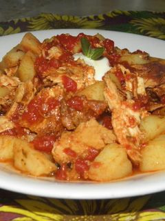 Una foto de Guiso de pollo marinado